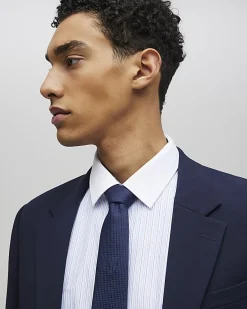 Navy Micro Dot Tie