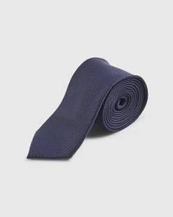 Navy Micro Dot Tie