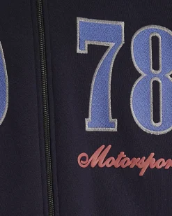 Navy Oversized Fit 1978 Racing Hoodie