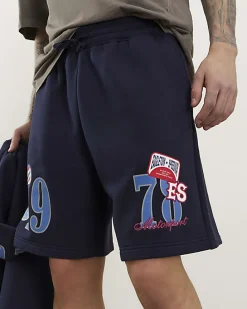 Navy Regular Fit 1978 Racing Shorts