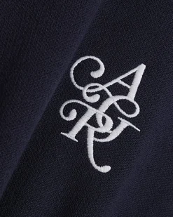 Navy Regular Fit Knitted T-Shirt