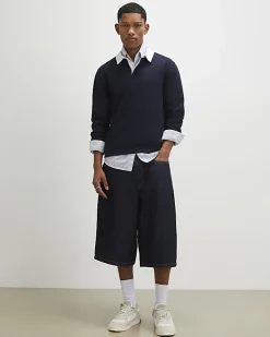 Navy Regular Fit Long Sleeve Polo Shirt