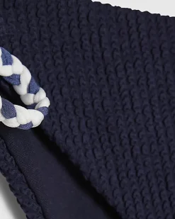 Navy Rope Trim Bikini Bottoms