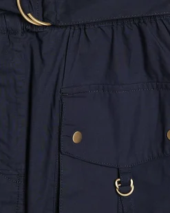 Navy Sleeveless Utility Playsuit