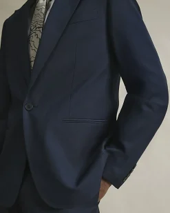 Navy Slim Fit Premium Suit Jacket