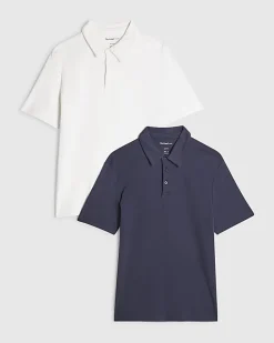 Navy Slim Fit Short Sleeve Polo Shirt