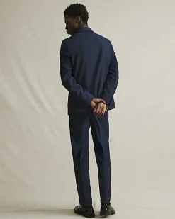 Navy Slim Fit Suit Trousers