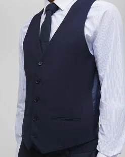 Navy Slim Fit Waistcoat