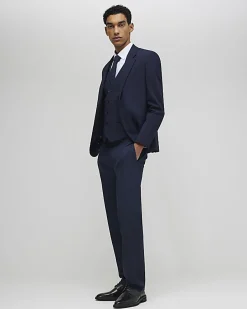 Navy Slim Fit Waistcoat