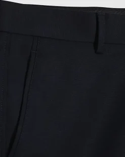 Navy Slim Longer Length Stretch Chino Shorts