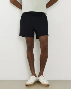 Navy Slim Short Length Stretch Chino Shorts