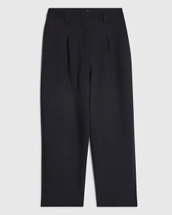 Navy Straight Leg Trousers