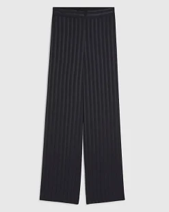 Navy Stripe Trousers