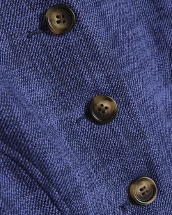 Navy Wide Leg Trousers