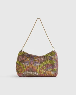 Orange Chainmail Shoulder Bag