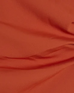 Orange Polyamide Bandeau Top
