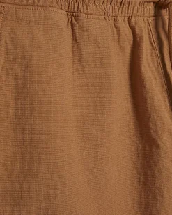 Orange Regular Fit Cross Hatch Shorts