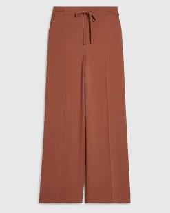 Orange Wide Leg Tailored Trousers