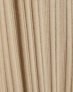 Petite Beige Knitted Maxi Dress