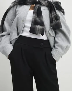 Petite Black Tailored Trousers