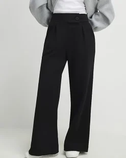 Petite Black Tailored Trousers