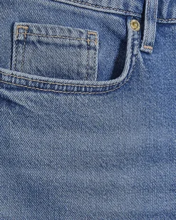 Petite Blue Cropped Flared Jeans