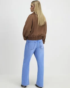 Petite Blue Relaxed Straight Leg Jeans