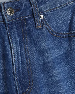 Petite Blue Relaxed Straight Jeans