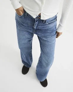 Petite Blue Relaxed Straight Jeans