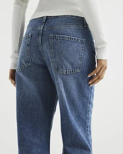 Petite Blue Relaxed Straight Jeans