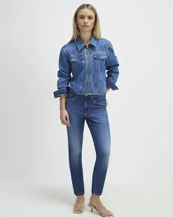 Petite Blue Sculpt Skinny Jeans