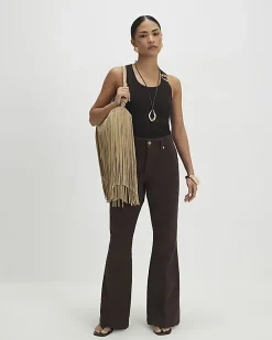 Petite Brown Bootcut Jeans