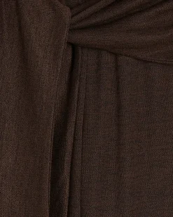 Petite Brown Tie Waist Trousers