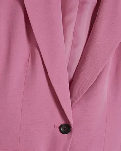Petite Pink Cinch Back Blazer