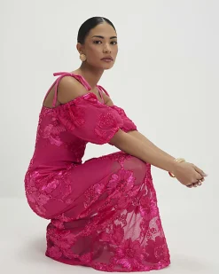 Petite Pink Cornelli Maxi Dress