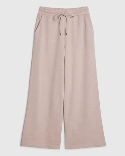 Petite Pink Metallic Wide Leg Trousers