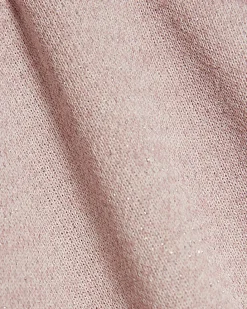 Petite Pink Metallic Wide Leg Trousers