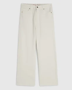 Petite White Relaxed Straight Leg Jeans