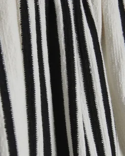 Petite White Stripe Bubble Bandeau Top