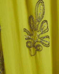 Petite Yellow Embellished Balloon Trousers