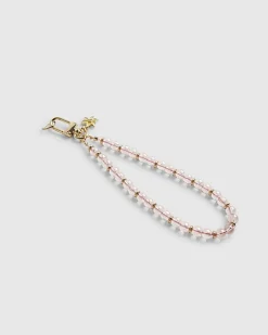 Pink Beaded Phone Chain