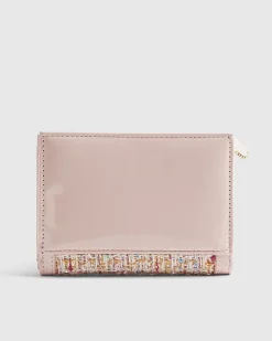 Pink Boucle Foldout Purse