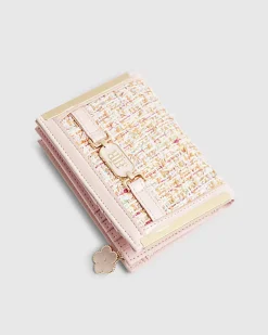 Pink Boucle Foldout Purse
