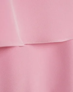 Pink Cape Mini Dress
