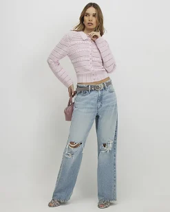 Pink Daisy Cardigan