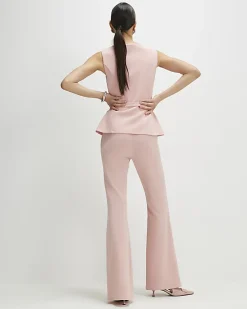Pink Diamante Button Jumpsuit