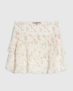 Pink Floral Rara Mini Skirt