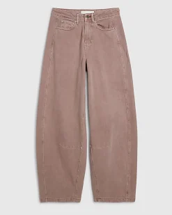 Pink High Waisted Balloon Leg Jeans