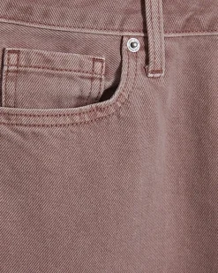 Pink High Waisted Relaxed Straight Jeans