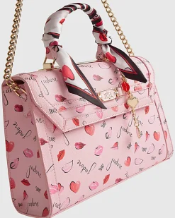 Pink Jadore Charm Scarf Tote Bag
